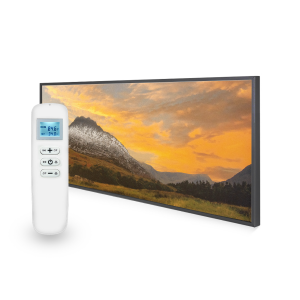 595x1195 Sunset Valley Image Nexus Wi-Fi Infrared Heating Panel 700w Black Frame - Brand New