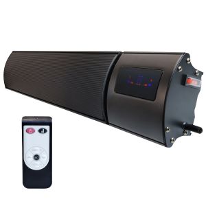 3kW Helios Wi-Fi Remote Controllable Infrared Bar Heater (Available In Black Or White)