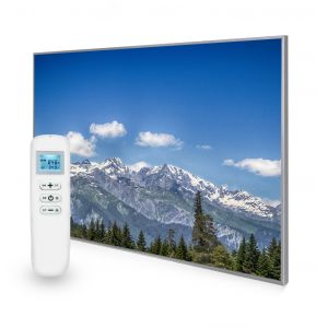 995x1195 Mountain Tops Picture NXT Gen Infrared Heating Panel 1200W - Electric Wall Panel Heater