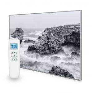 995x1195 Stormy Shore Picture Nexus Wi-Fi Infrared Heating Panel 1200W - Electric Wall Panel Heater