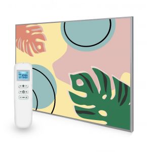 995x1195 Abstract Leaves Picture NXT Gen Infrared Heating Panel 1200W - Electric Wall Panel Heater