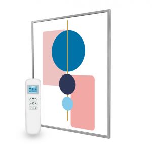 995x1195 Abstract Geometry Picture NXT Gen Infrared Heating Panel 1200W - Electric Wall Panel Heater