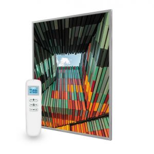 995x1195 Geometric Architecture Picture NXT Gen Infrared Heating Panel 1200W - Electric Wall Panel Heater