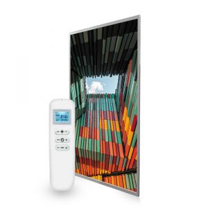 595x995 Geometric Architecture Picture NXT Gen Infrared Heating Panel 580W - Electric Wall Panel Heater