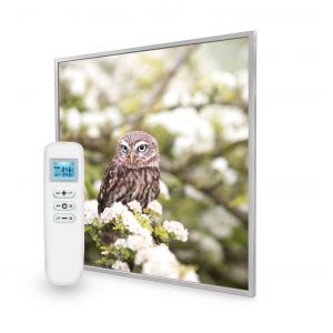595x595 Owl In The Spring Picture NXT Gen Infrared Heating Panel 350W - Electric Wall Panel Heater