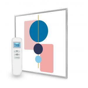 595x595 Abstract Geometry Image Nexus Wi-Fi Infrared Heating Panel 350W - Electric Wall Panel Heater