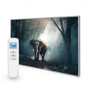 795x1195 Jungle Elephant Picture Nexus Wi-Fi Infrared Heating Panel 900w - Electric Wall Panel Heater