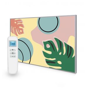 795x1195 Abstract Leaves Picture NXT Gen Infrared Heating Panel 900W - Electric Wall Panel Heater