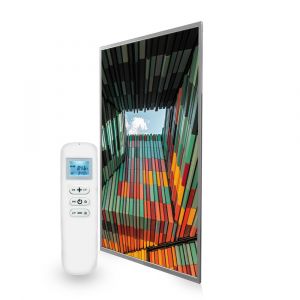 795x1195 Geometric Architecture Picture NXT Gen Infrared Heating Panel 900W - Electric Wall Panel Heater