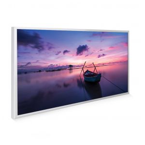 595x995 Maldives Twilight Picture NXT Gen Infrared Heating Panel 580W - White Frame - Grade A