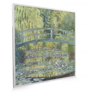 595x595 The Pond With Water Lillies Image NXT Gen Infrared Heating Panel 350W - Brand New - White Frame