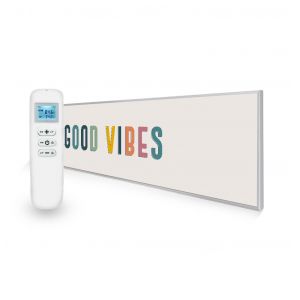 350W Good Vibes Ultraslim Quote Nexus Wi-Fi Infrared Heating Panel - Electric Wall Panel Heater