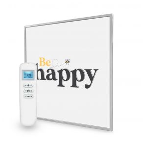 595x595 Be Happy Quote Nexus Wi-Fi Infrared Heating Panel 350W - Electric Wall Panel Heater