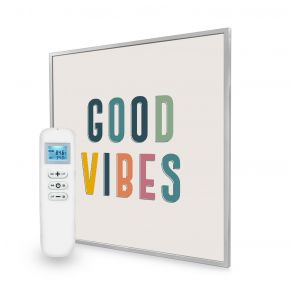 595x595 Good Vibes Quote Nexus Wi-Fi Infrared Heating Panel 350W - Electric Wall Panel Heater