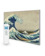 995x1195 Great Wave off Kanagawa Picture NXT Gen Infrared Heating Panel 1200W - Electric Wall Panel Heater