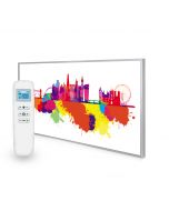 595x995 London Skyline Splash Picture NXT Gen Infrared Heating Panel 580W - Electric Wall Panel Heater