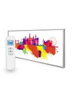 595x1195 London Skyline Splash Image Nexus Wi-Fi Infrared Heating Panel 700W - Electric Wall Panel Heater