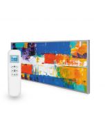 595x1195 Abstract Paint Image Nexus Wi-Fi Infrared Heating Panel 700W - Electric Wall Panel Heater