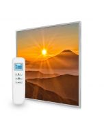 595x595 Sunset Mountains Picture NXT Gen Infrared Heating Panel 350W - Electric Wall Panel Heater