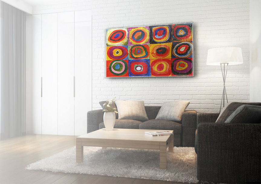 Open Space With A Wall Infrared Heating Panel